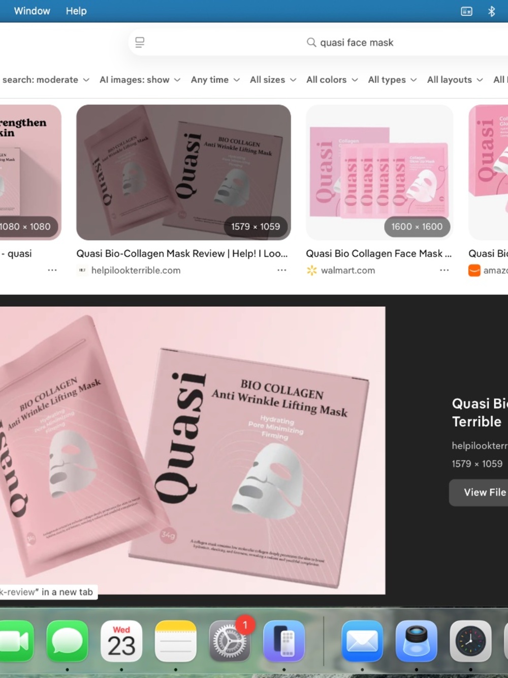 quasi collagen glow up mask